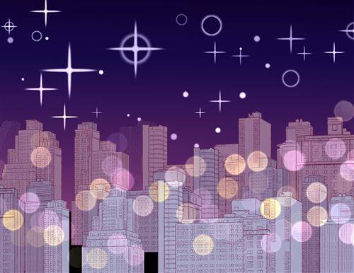 ネオン街のイメージイラスト