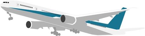 飛行機のイメージイラスト